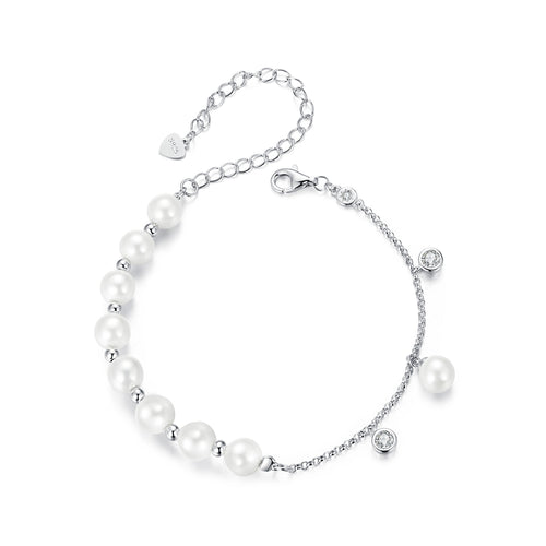 Pearl Embellished Tassel Bracelet
