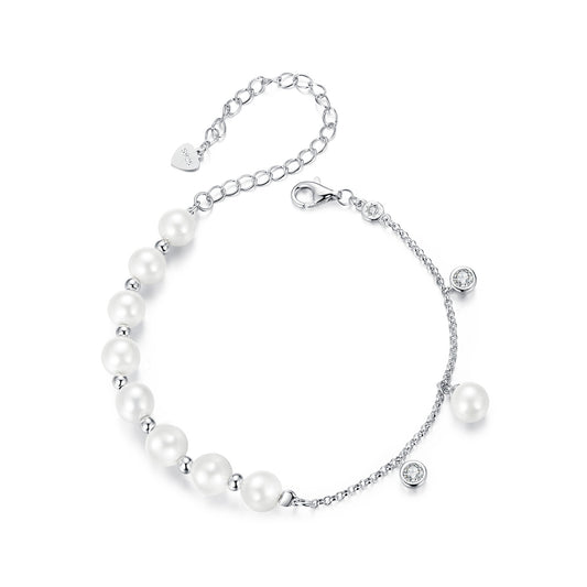 Pearl Embellished Tassel Bracelet