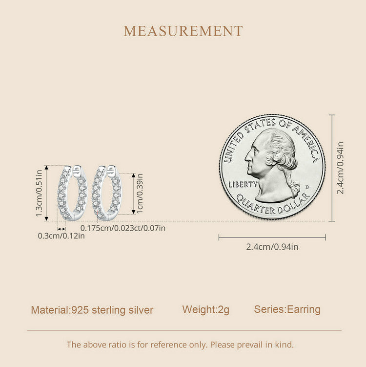 Glimmering Moissanite Ear Climbers