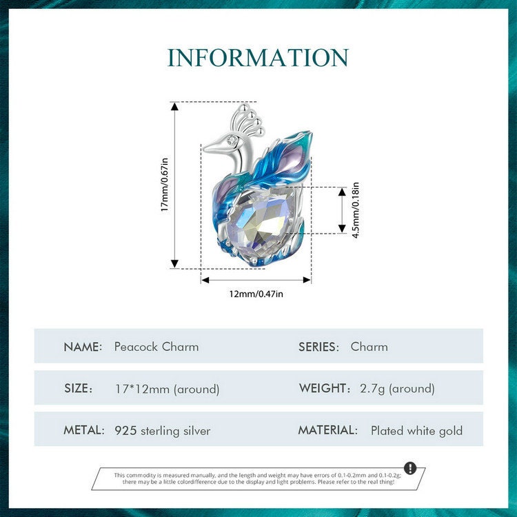 Peacock Charm