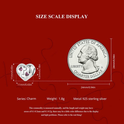 Heart Puzzle Charm