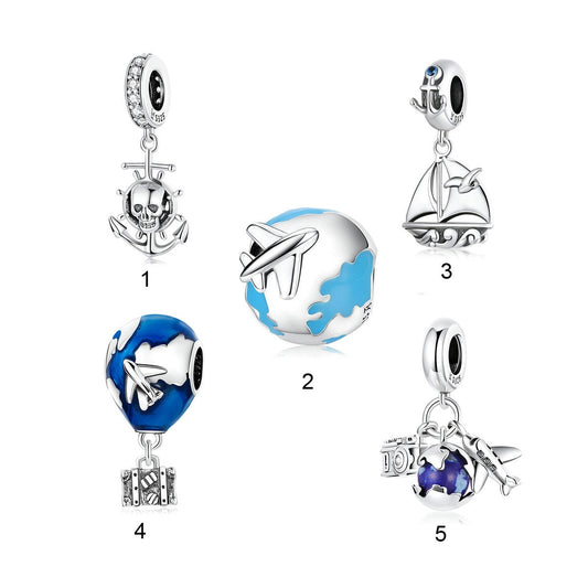 Travel Around the World Charm Collection