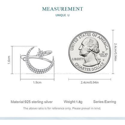 Star and Moon Ear Cuffs