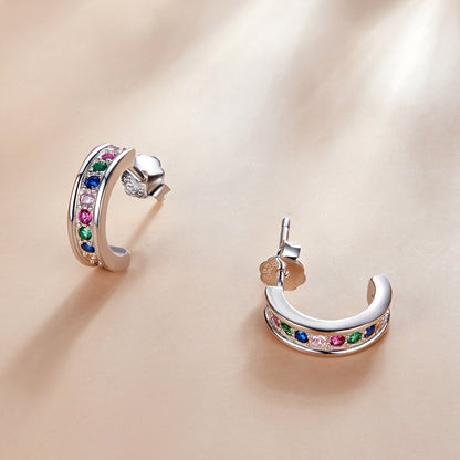 Curved Stud Earrings
