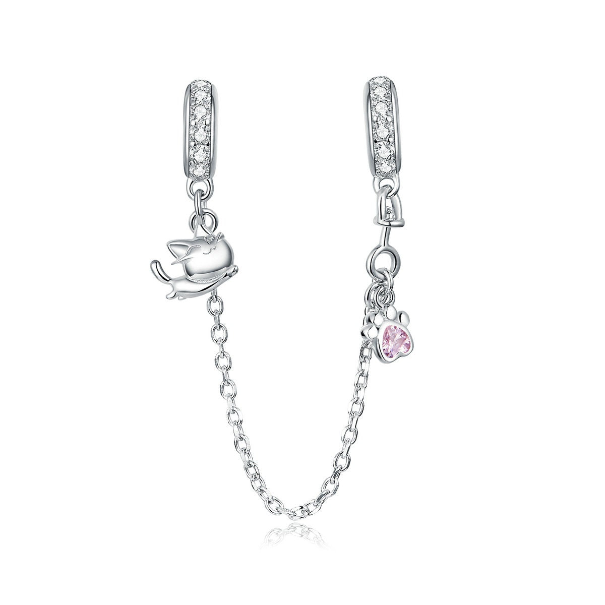 Cat and Claw Safety Chain Charm