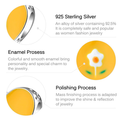 Little Yellow Flower Charm