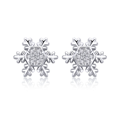 Elegant Snowflake Earrings