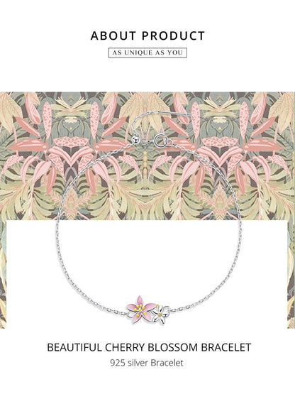 Elegant Cherry Blossom Bracelet