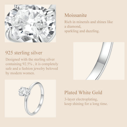 1 Carat Moissanite Ring