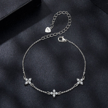 Clover Moissanite Bracelet