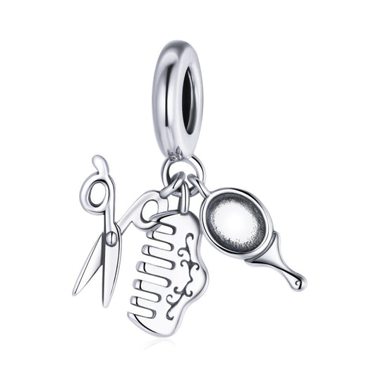 Comb, Mirror, Scissors Charm