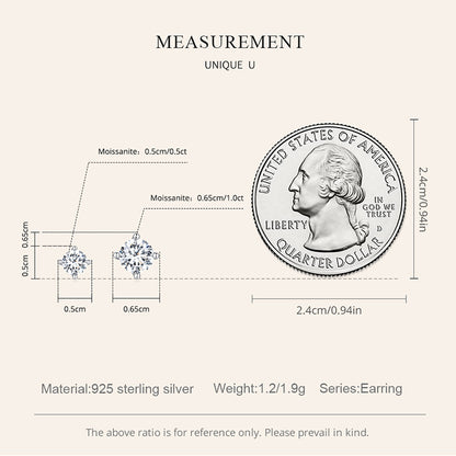 Dazzling Moissanite Studs