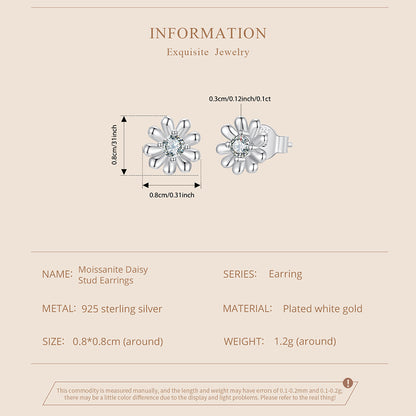 Daisy Moissanite Studs
