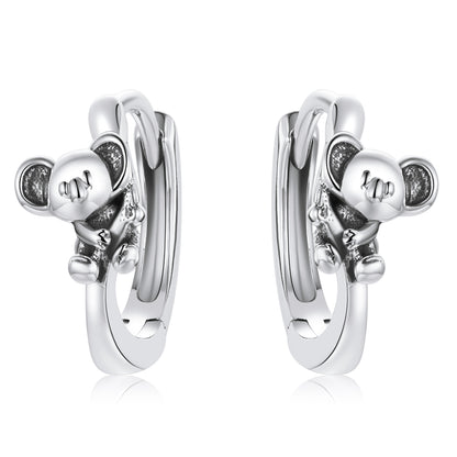 Compact Koala Stud Earrings
