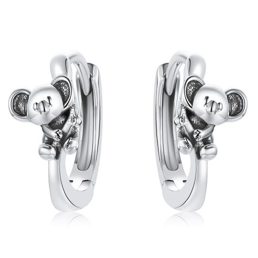 Compact Koala Stud Earrings