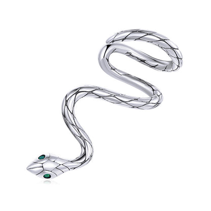 Mystical Snake Clip Earrings