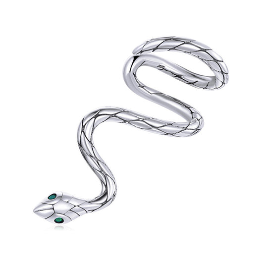 Mystical Snake Clip Earrings