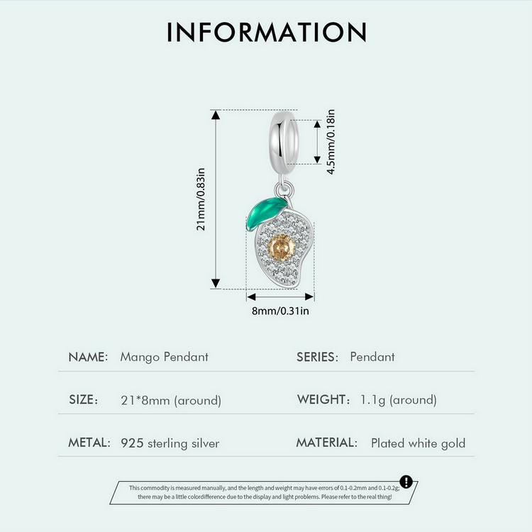 Mango Pendant Charm