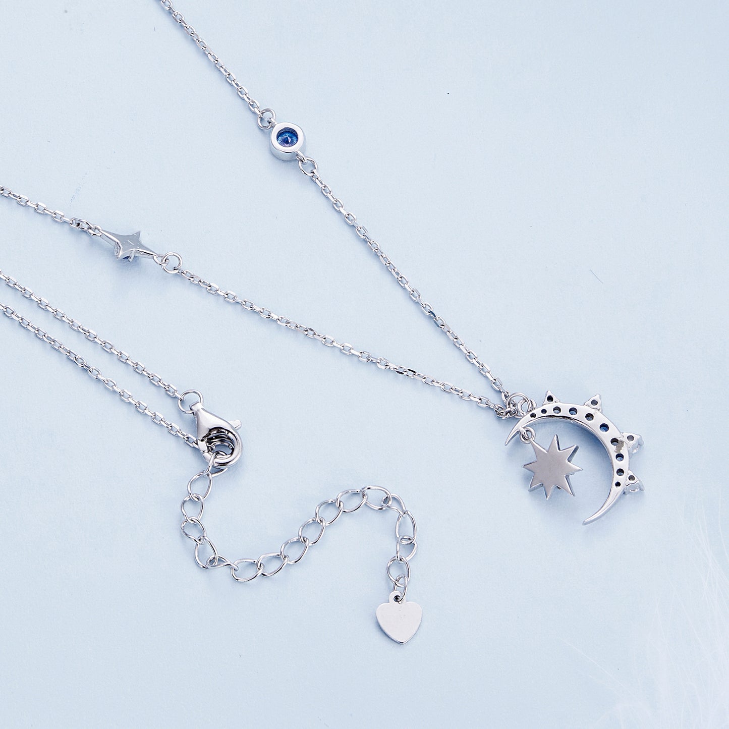 Crescent Moon Burst Necklace