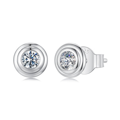 Bubble Design Moissanite Studs