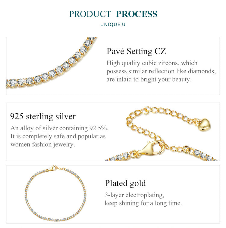 Elegant Zircon Bracelet