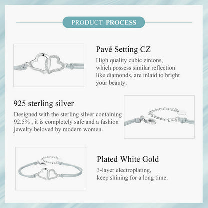 Interlocking Hearts Bracelet