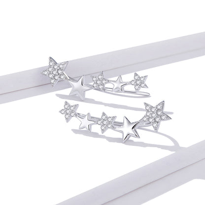 Starry Hoop Earrings