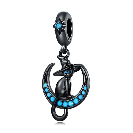 Witch Cat Pendant Charm