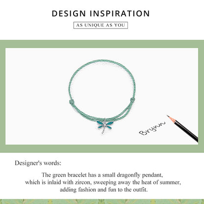 Summer Dragonfly Woven Bracelet