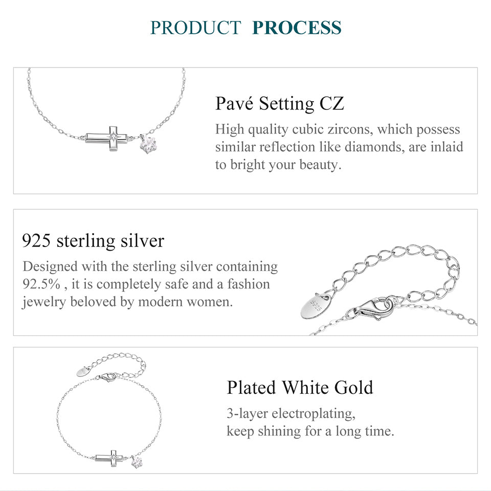 Starlight Cross Bracelet