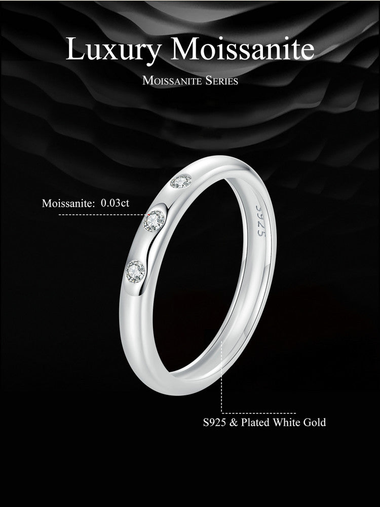 Halo Moissanite Ring