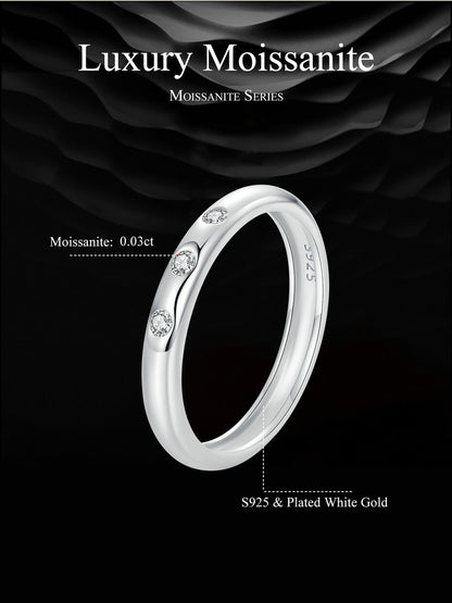 Halo Moissanite Ring