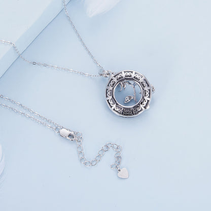 Angelic Ring Rose Necklace