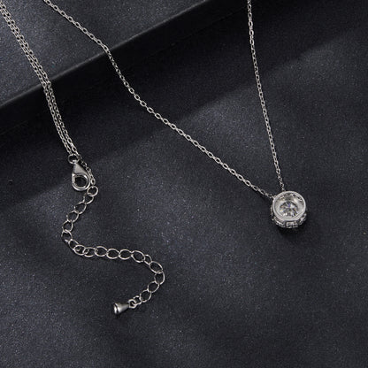 1 Carat Shimmering Moissanite Necklace