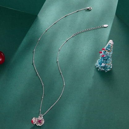 Christmas Apple Necklace