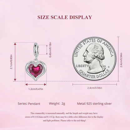Holding Love Heart Charm