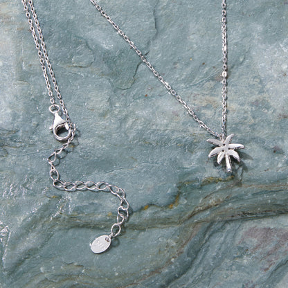 Palm Tree Pendant Necklace
