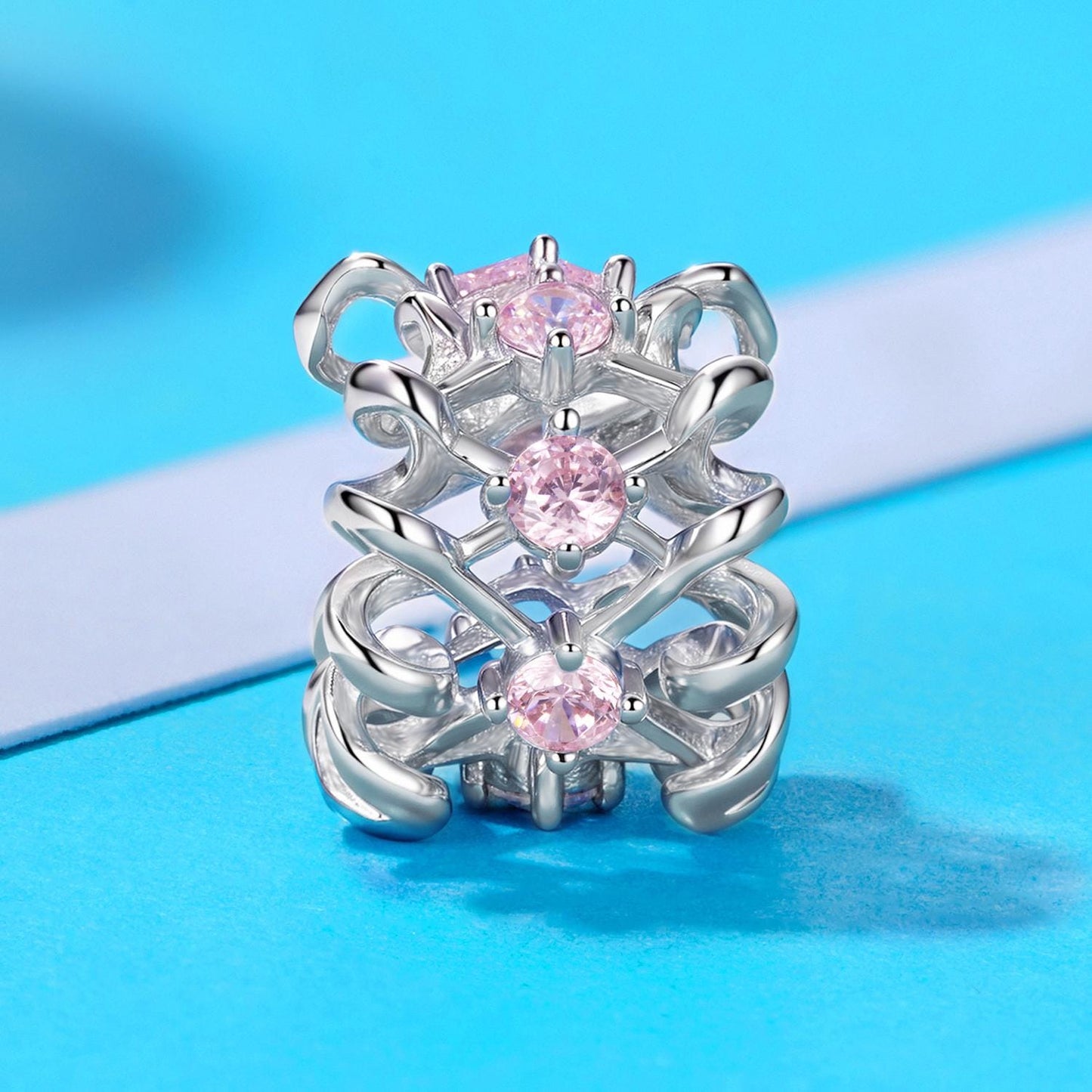 Bow Spacer Beads Charm