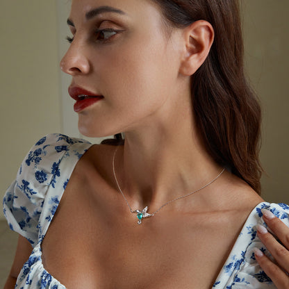 Hummingbird Silhouette Necklace