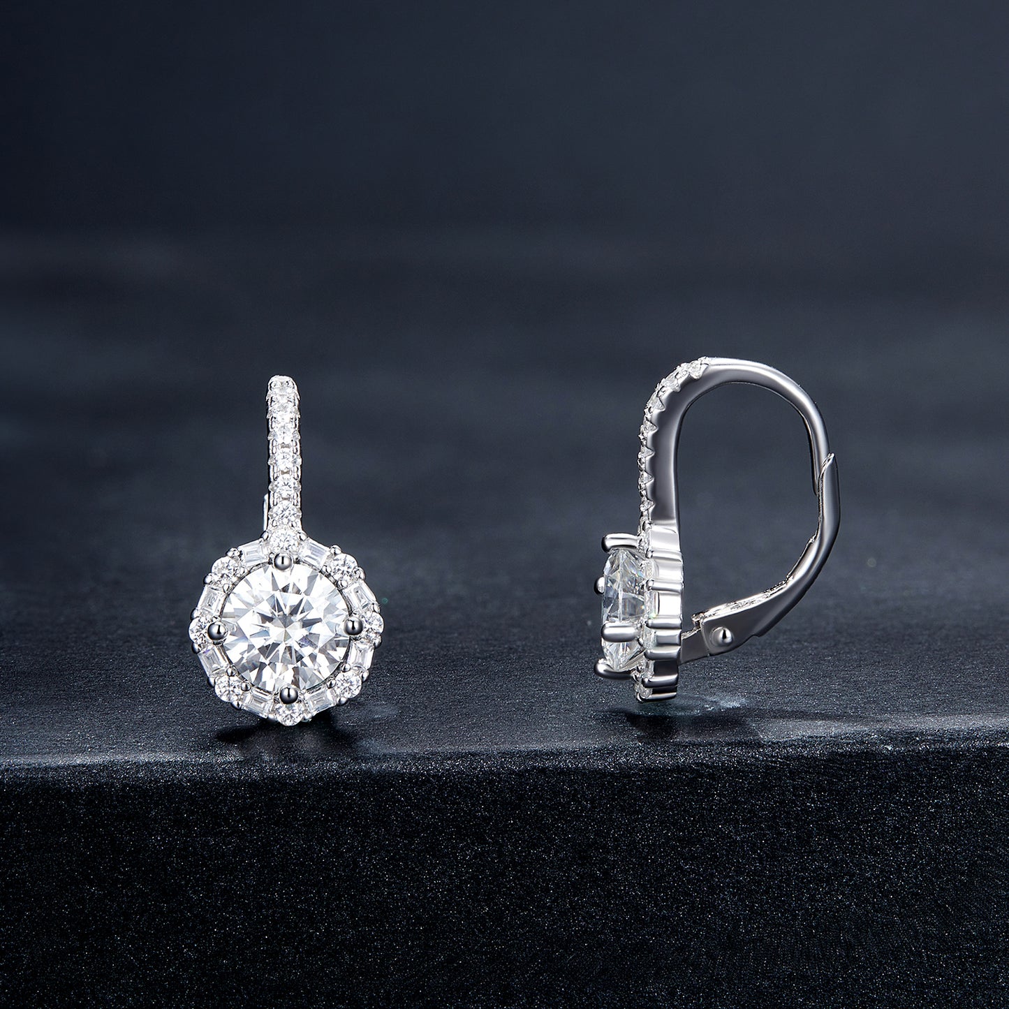 Luxurious Moissanite Ear Climbers
