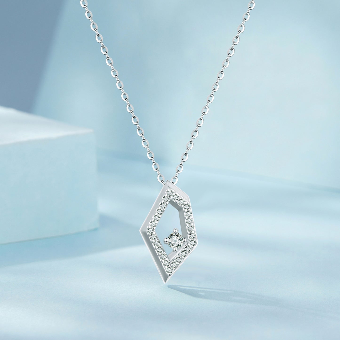 Geometric Sparkle Necklace