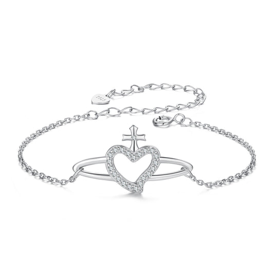 Celestial Heart Charm Bracelet