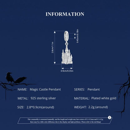 Magic Castle Pendant Charm