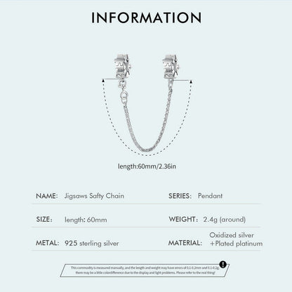 Jigsaws Safty Chain Charm
