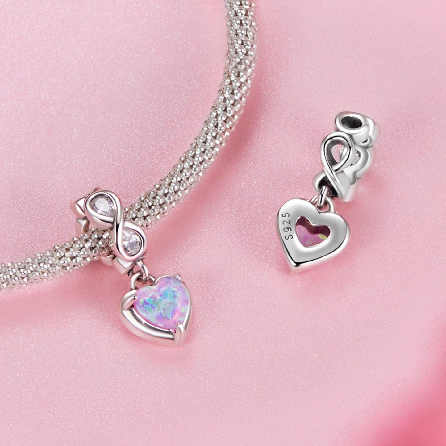 Inifinite Heart Pendant Charm
