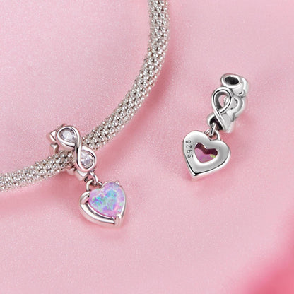 Inifinite Heart Pendant Charm