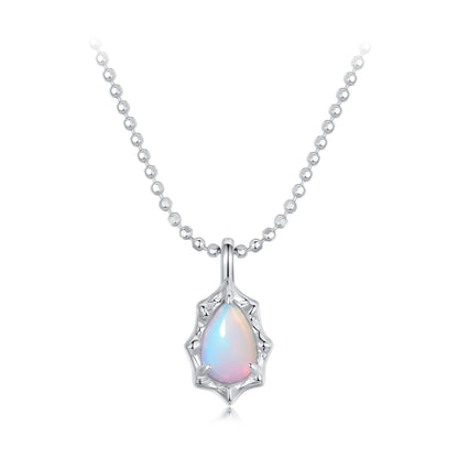 Aurora Opal Pendant Necklace