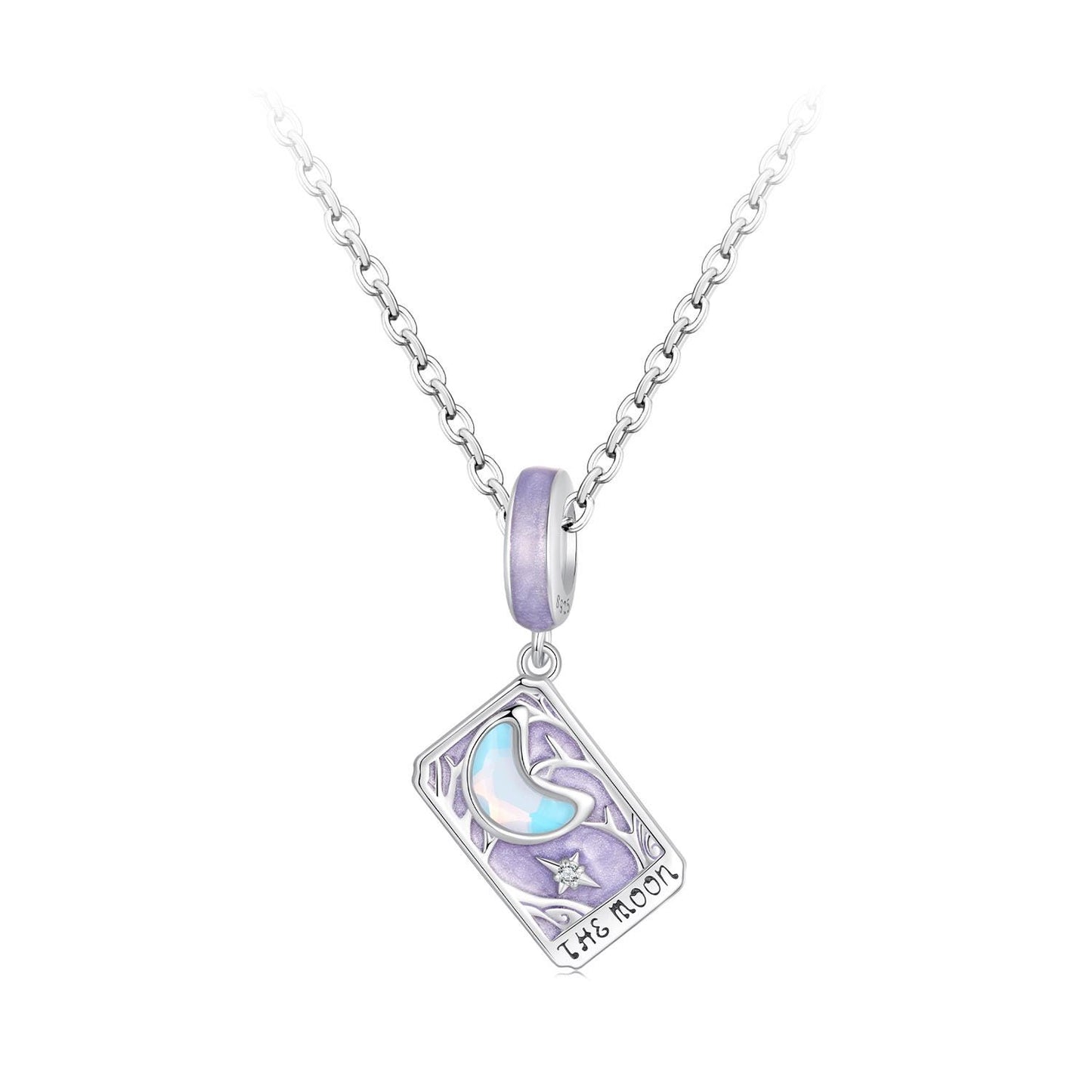 Moon Tarot Card Pendant Charm