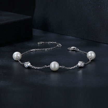 Ocean Rhythm 0.1ct Moissanite Bracelet