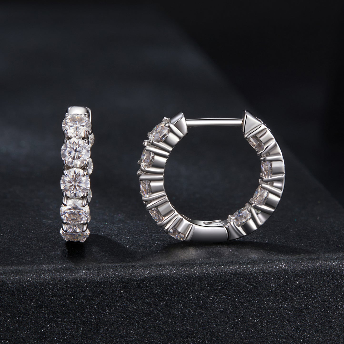 Sparkling Moissanite Ear Climbers